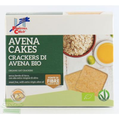 AVENA CAKES  CRACKERS DI AVENA BIO 250 gr LA FINESTRA SUL CIELO	